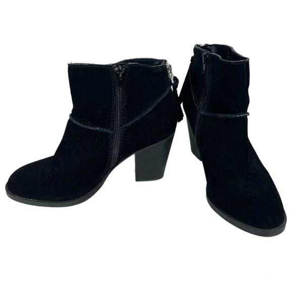 Steve Madden Suede Heeled Ankle Booties - Picture 1 of 7